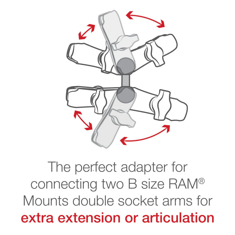 RAM Double Ball Adapter - B Size RAM-B-230U