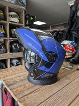 G-Mac Glide Evo Flip Front Helmet - Satin Blue M