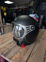 G-Mac Metro Evo Jet Open Face Motorcycle Helmet Satin Black - Medium