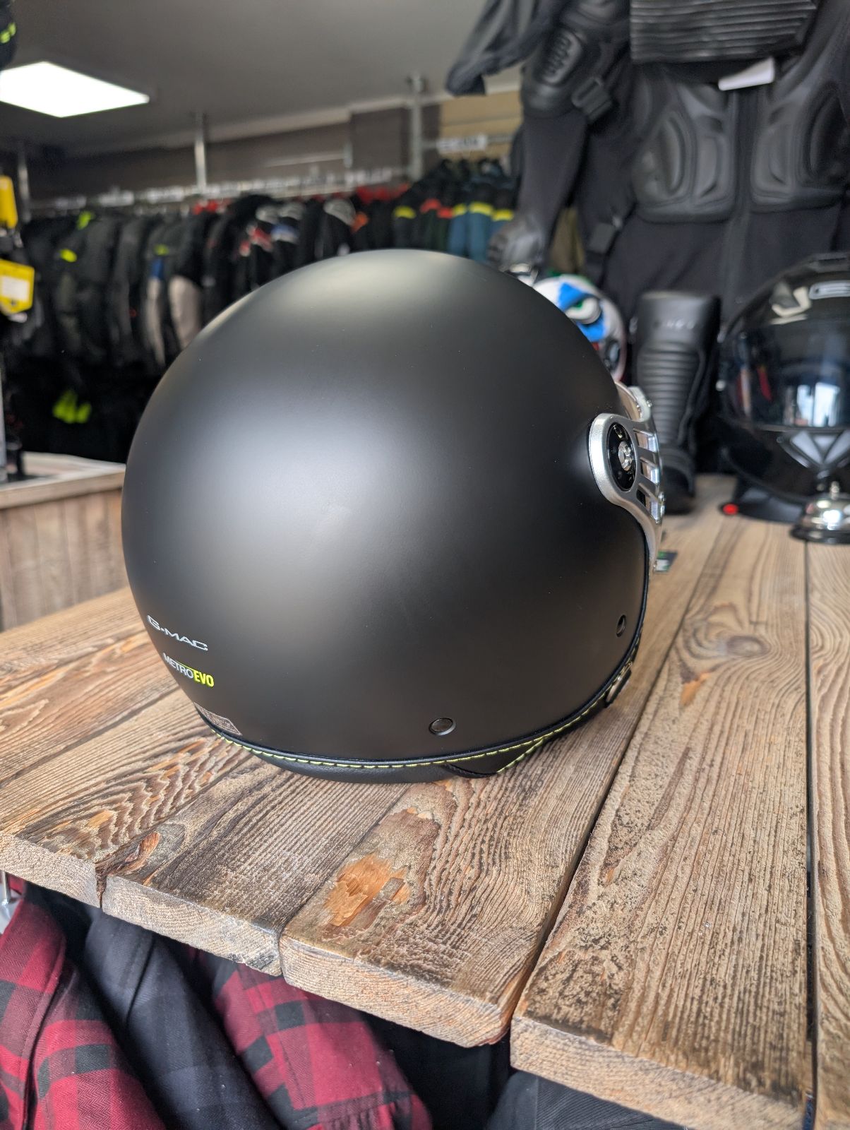 G-Mac Metro Evo Jet Open Face Motorcycle Helmet Satin Black - Medium