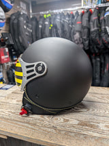 G-Mac Metro Evo Jet Open Face Motorcycle Helmet Satin Black - Large