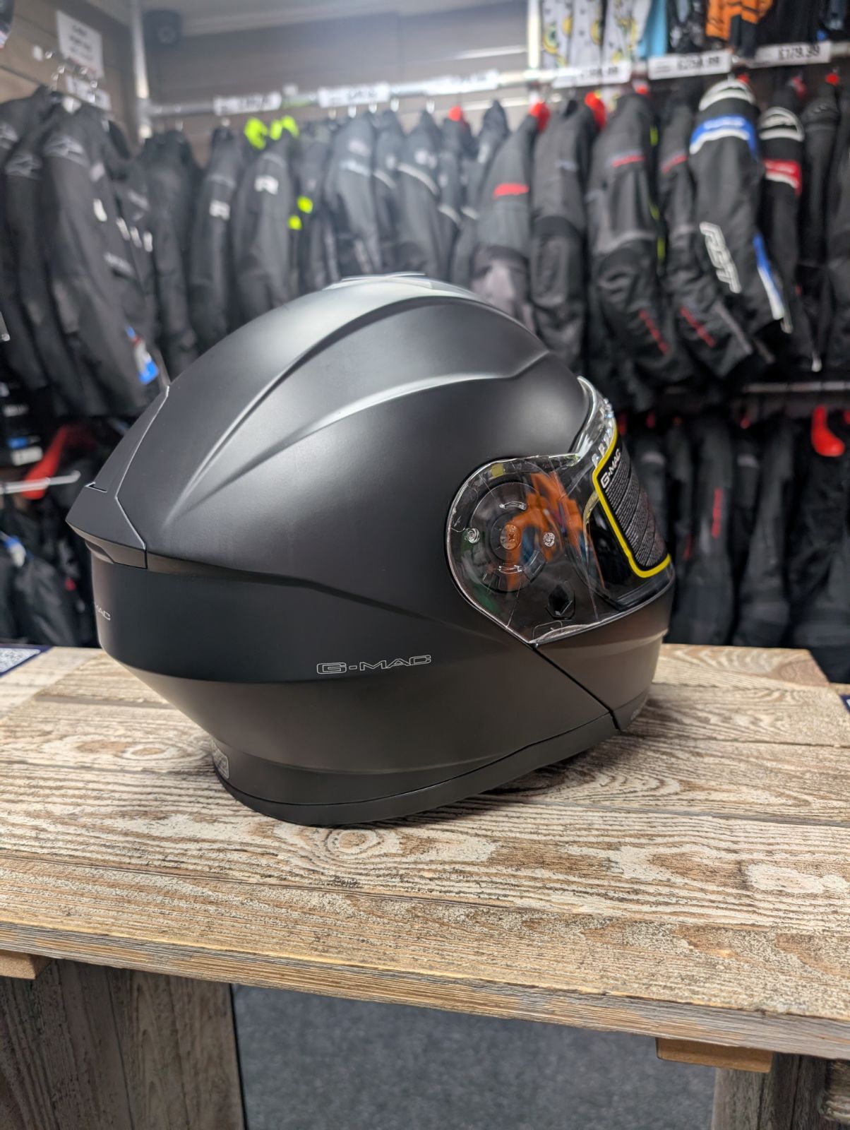 G-Mac Concept Evo Modular Flip Up DVS Motorcycle Helmet Matt Black - Medium