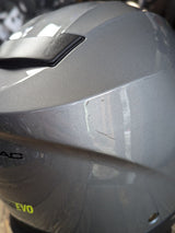 G-Mac Glide Evo Modular Flip Up DVS Motorcycle Helmet Gloss Gunmetal Grey Small