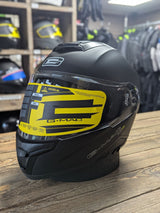 G-Mac Glide Evo Modular Flip Up DVS Motorcycle Helmet Satin Black - Large