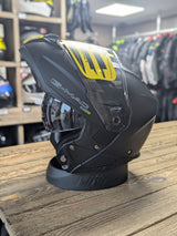 G-Mac Glide Evo Modular Flip Up DVS Motorcycle Helmet Satin Black - Large