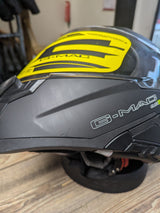 G-Mac Glide Evo Modular Flip Up DVS Motorcycle Helmet Satin Black - Large