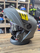 G-Mac Concept Evo Modular Flip Up DVS Motorcycle Helmet Satin Gunmetal - Large