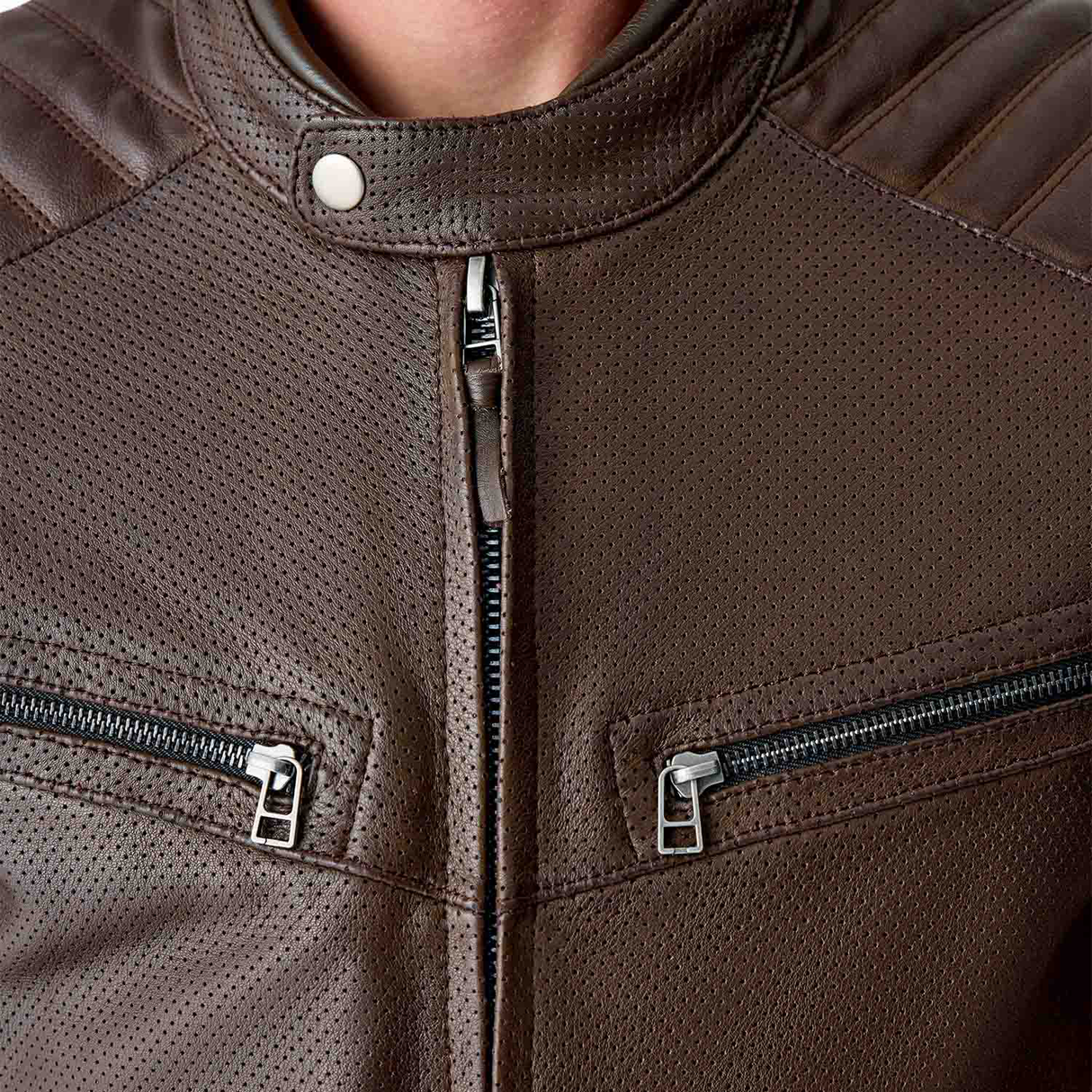 RST Roadster Air D3O Mens Vented Leather Motorcycle Jacket