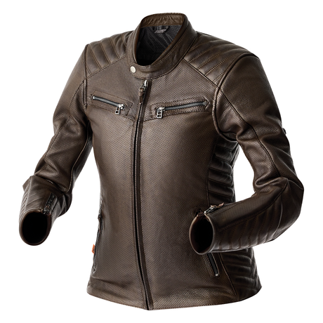 RST Roadster Air D3O Ladies Vented Leather Motorcycle Jacket