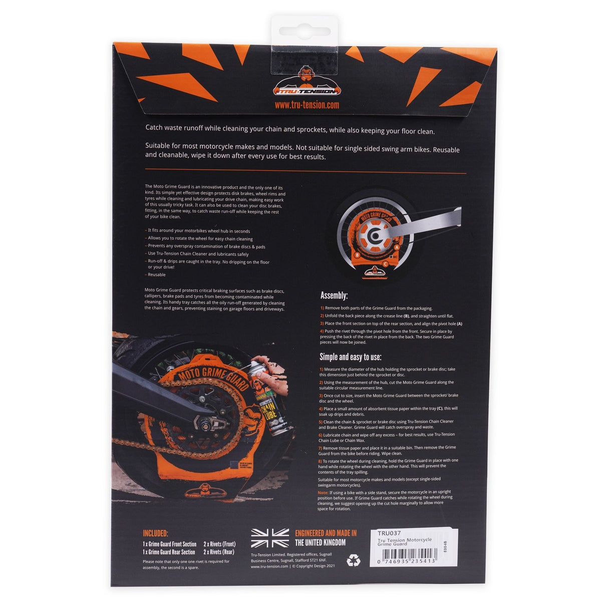 Tru Tension Motorcycle Grime Guard