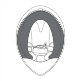 AGV Veloce-S Motorbike Motorcycle Helmet Replacement / Spare Cheek Pads ML