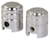 Bike It Small Piston Valve Caps - Chrome