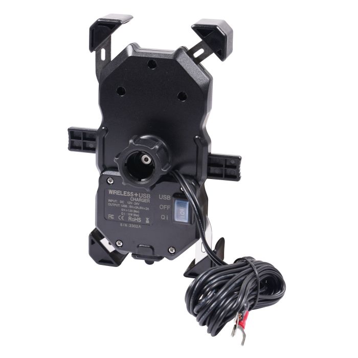 Bike It Pro2 Wireless Phone Charger Cradle & Mount Wireless Charger and Anti-Vibration Mount Bundle