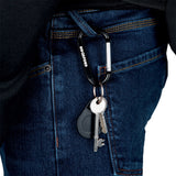 1 x Oxford 8cm x 7mm Carabiner Clip Keyring (Not PPE or for climbing)