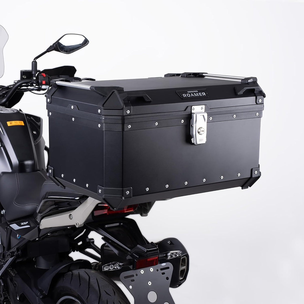 Oxford Roamer Universal Top Box Black with Universal Mounting Plate