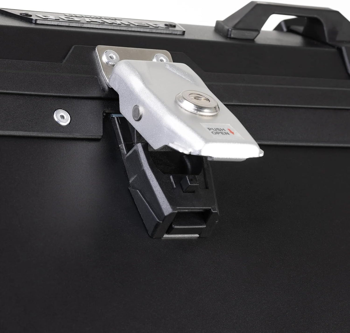 Oxford Roamer Universal Top Box Black with Universal Mounting Plate