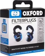 Oxford Filterplugs 20SNR OX956 Multi-fit Noise Filtering Ear Plugs