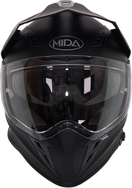 Mida MV-3 Adventure 22.06 Motorcycle Helmet Satin Black - XL (DKS191 Visor)