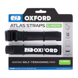 Oxford Atlas G-Hook 26mm x (1.2M or 2M) Black (Pair)