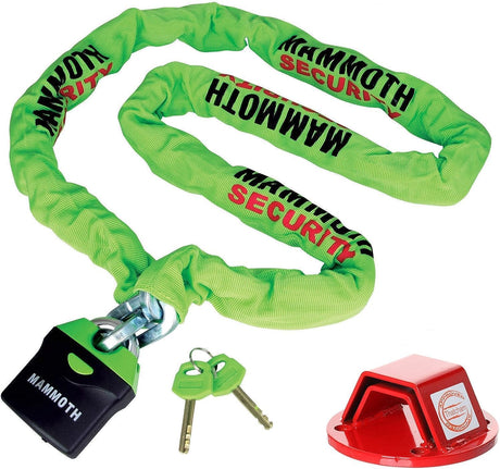 Mammoth 1.8 Meter Chain and Ground Anchor Security Bundle
