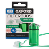 Oxford FilterBuds Reusable Earplugs Silicone Free Includes handy carry-case (Commuter, Touring & Race)