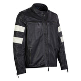 Spada Hanzo Black & Ivory Leather Jacket