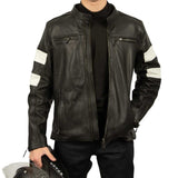 Spada Hanzo Black & Ivory Leather Jacket