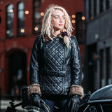 Spada Lancer Ladies Black Leather Jacket