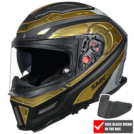 SMK Agnar Full Face Helmet + Free Dark Visor