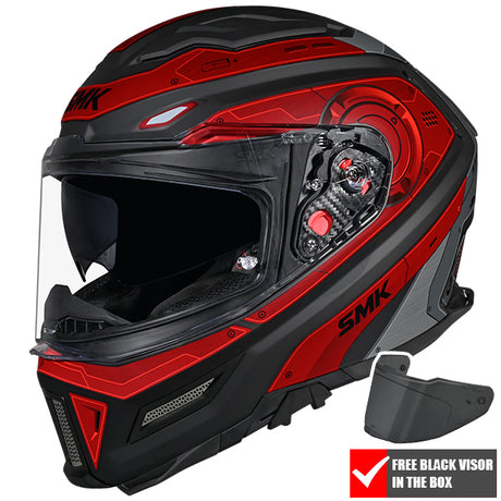 SMK Agnar Full Face Helmet + Free Dark Visor