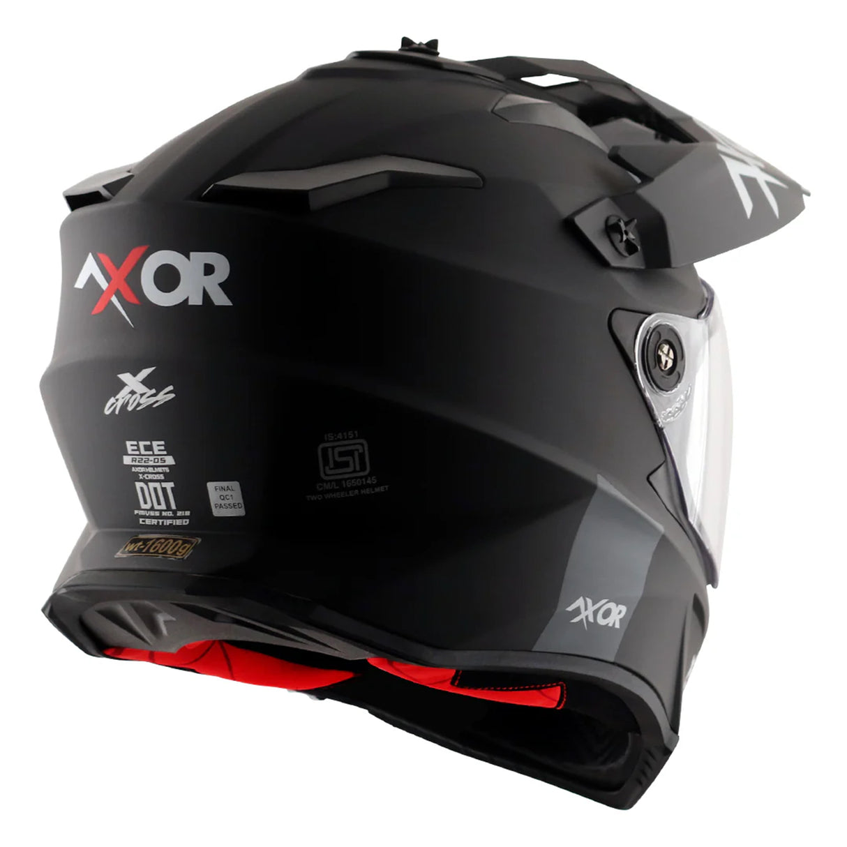 Axor X-Cross Adventure Dual Sport Helmet + FREE Dark Visor & Pinlock Insert