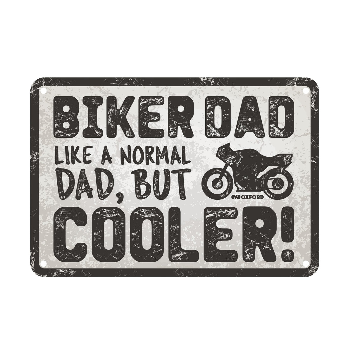 Oxford Metal Workshop Shed Garage Sign - The Perfect Gift for a Biker