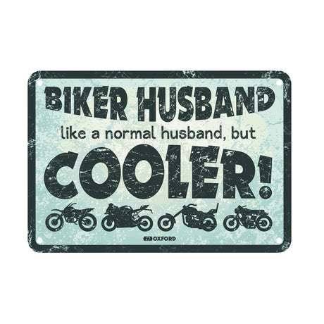 Oxford Metal Workshop Shed Garage Sign - The Perfect Gift for a Biker