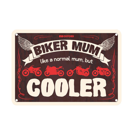 Oxford Metal Workshop Shed Garage Sign - The Perfect Gift for a Biker
