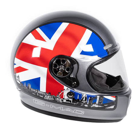 G-Mac Blaze Retro Classic Full Face Helmet
