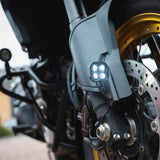 Oxford Motorcycle Cube Light with Stainless Steel Brackets