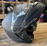 G-Mac Glide Evo Modular Flip Up DVS Motorcycle Helmet Satin Black - Medium