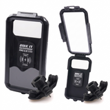 Bike It Pro 2 Waterproof Universal Motorcycle Case & Mount Wireless Charger and Anti-Vibration Mount Bundle