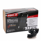 Bike It Pro2 Wireless Phone Charger Cradle & Mount Wireless Charger and Anti-Vibration Mount Bundle