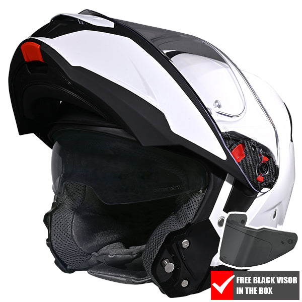 SMK Gullwing Flip Front Helmet + Free Dark Visor