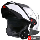 SMK Gullwing Flip Front Helmet + Free Dark Visor
