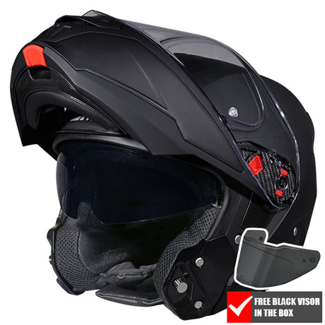 SMK Gullwing Flip Front Helmet + Free Dark Visor