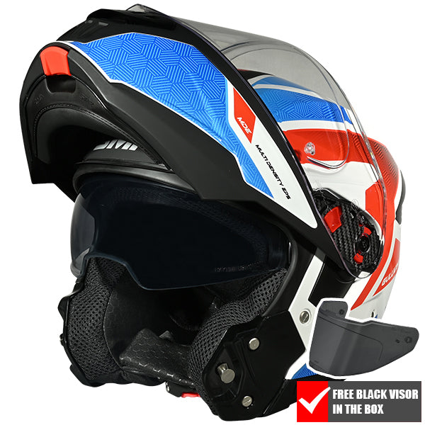 SMK Gullwing Flip Front Helmet + Free Dark Visor