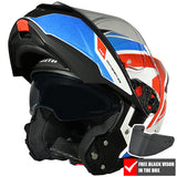 SMK Gullwing Flip Front Helmet + Free Dark Visor