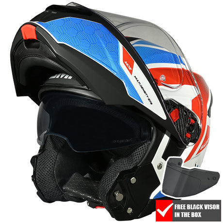 SMK Gullwing Flip Front Helmet + Free Dark Visor
