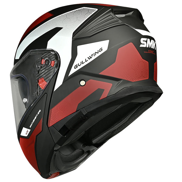 SMK Gullwing Flip Front Helmet + Free Dark Visor
