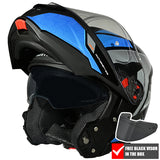 SMK Gullwing Flip Front Helmet + Free Dark Visor