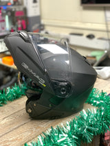 G-Mac Glide Evo Flip Front Motorcycle Helmet Satin Black Medium - Warehouse Offer