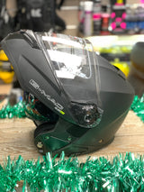 G-Mac Glide Evo Flip Front Motorcycle Helmet Satin Black Medium - Warehouse Offer