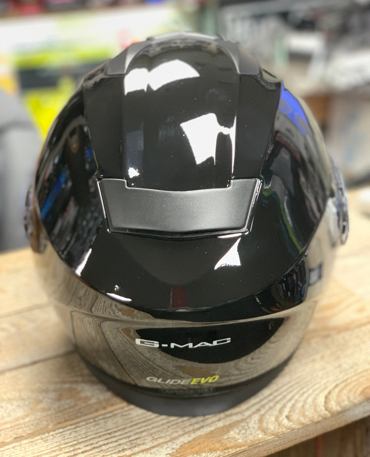 G-Mac Glide Evo Flip Front Motorcycle Helmet Gloss Black XXL - Warehouse Offer